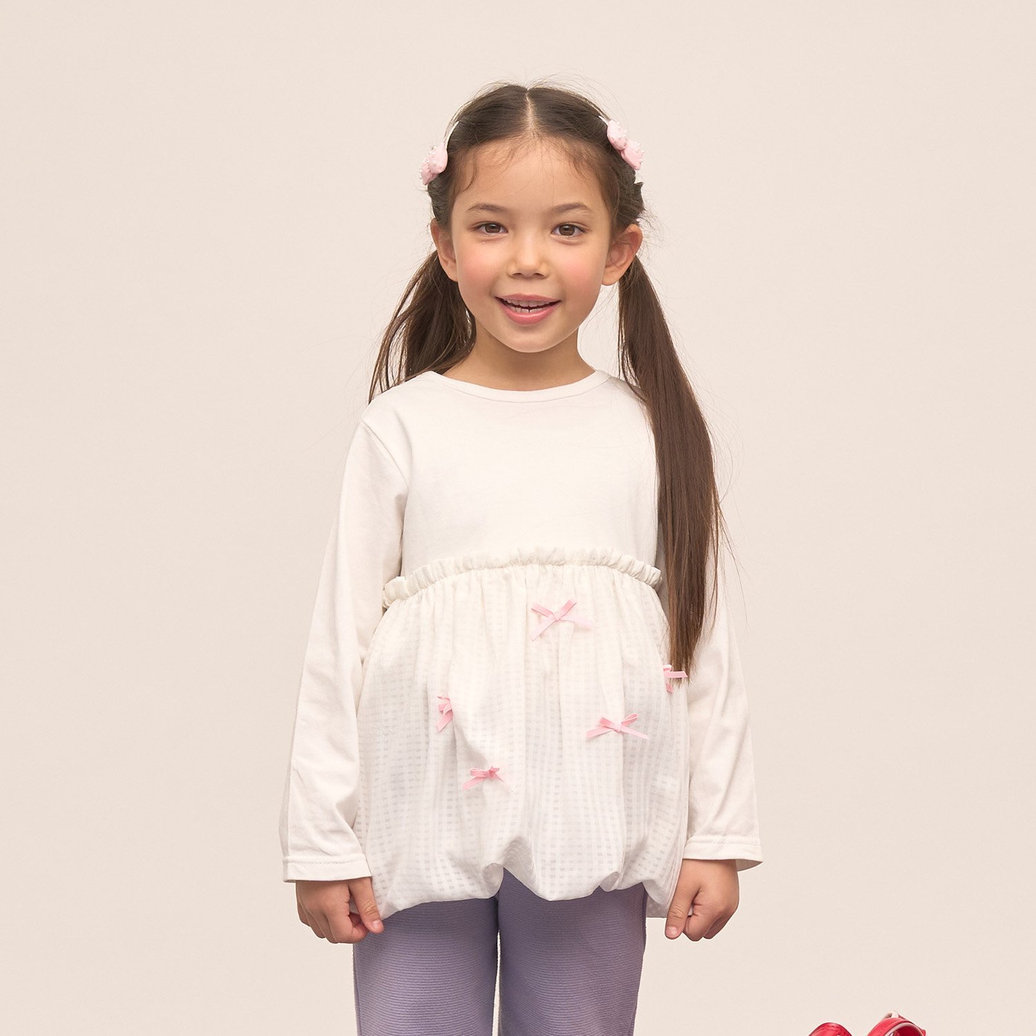 【綿100％】 【速乾・UV・型崩れしない】【どちらが前でもOK】【ムテキT】バルーンペプラムトップス