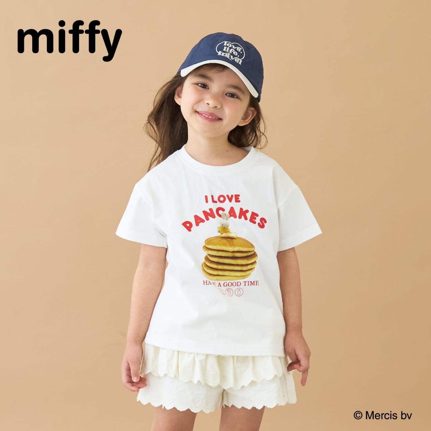 【綿100％】 【ミッフィー】【速乾・UV・型崩れしない】アソートTABEMONOプリントTシャツ