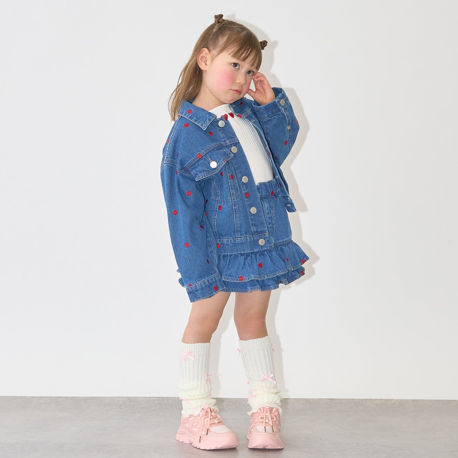 【ともデニ】アソート刺しゅう総柄Gジャン