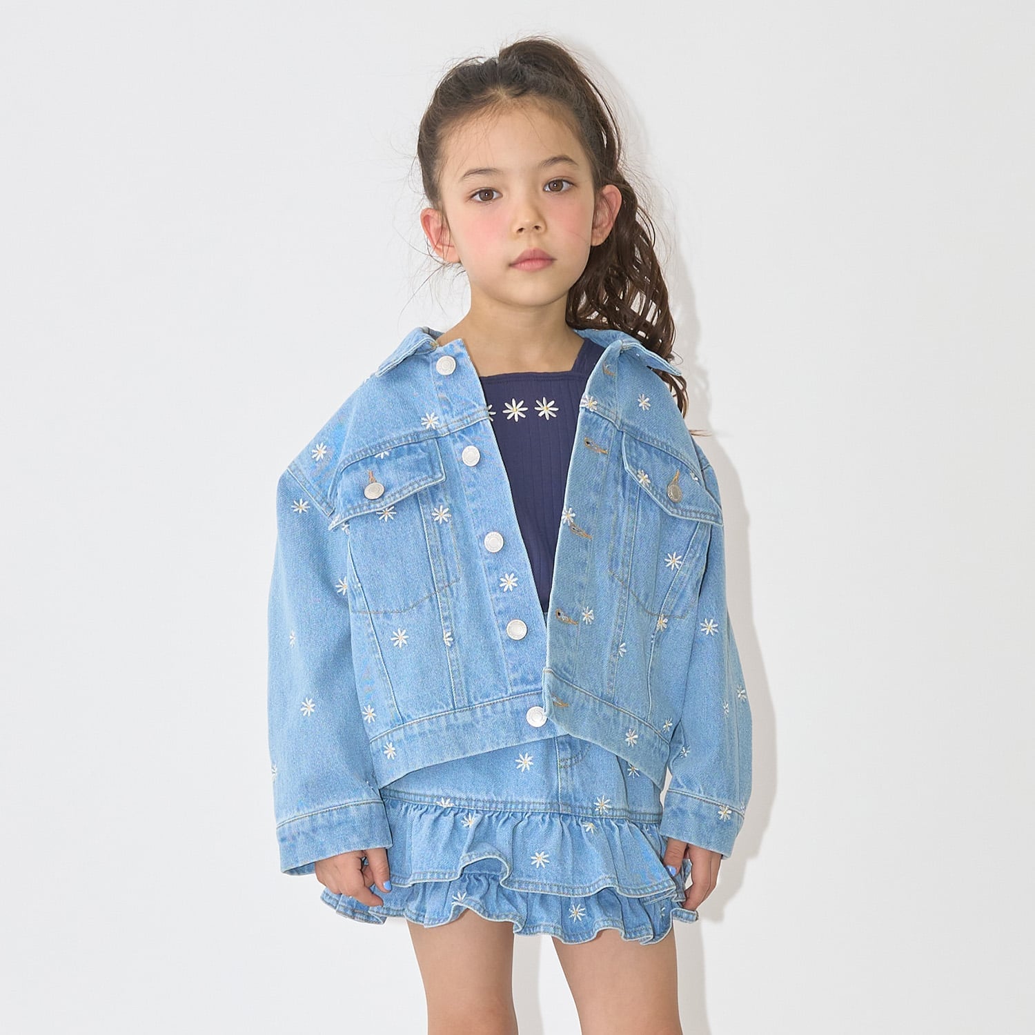 【ともデニ】アソート刺しゅう総柄Gジャン