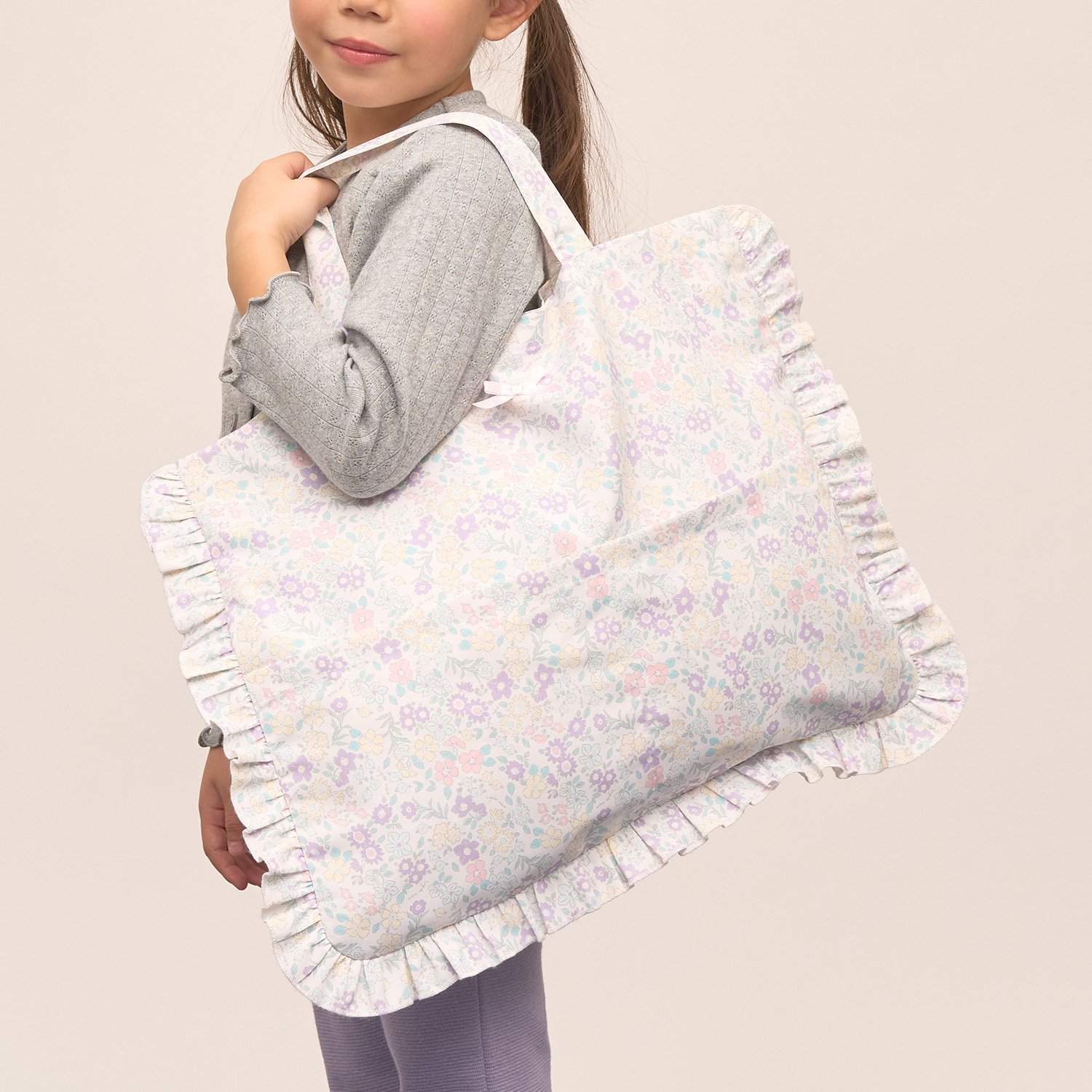 【スクール対応】【撥水・防汚・耐久・UV】リボン付きフリルレッスンバック