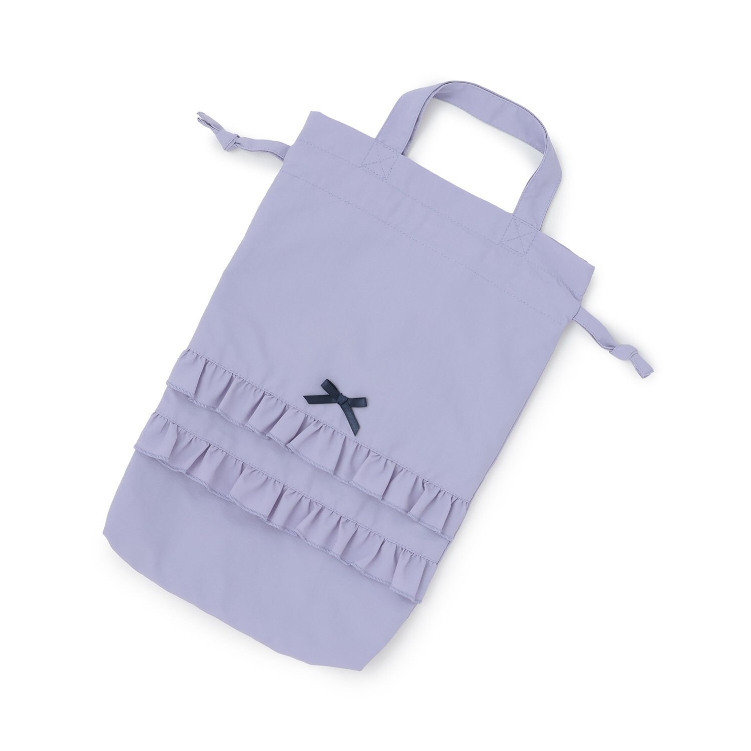 【スクール対応】【撥水・防汚・耐久・UV】リボン付きフリルシューズバック