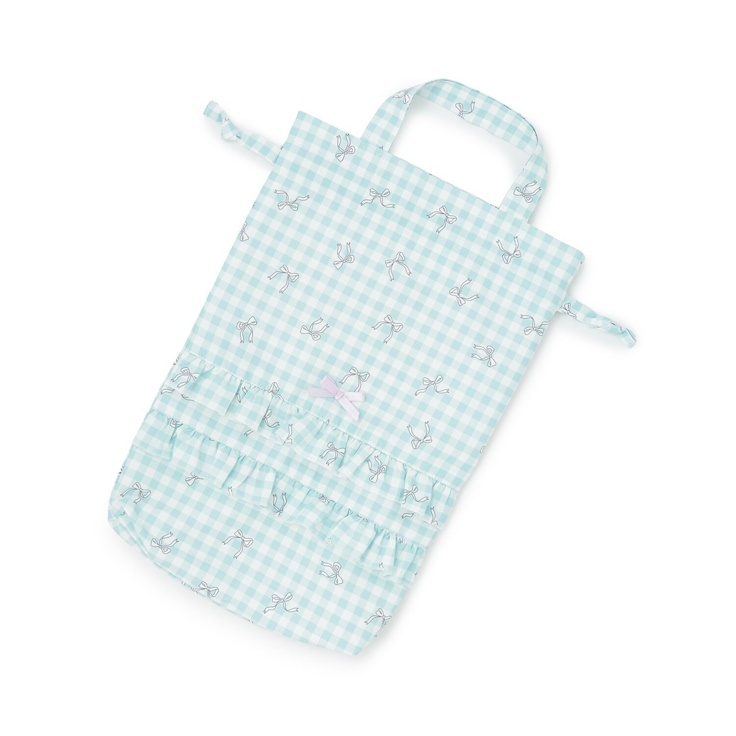 【スクール対応】【撥水・防汚・耐久・UV】リボン付きフリルシューズバック