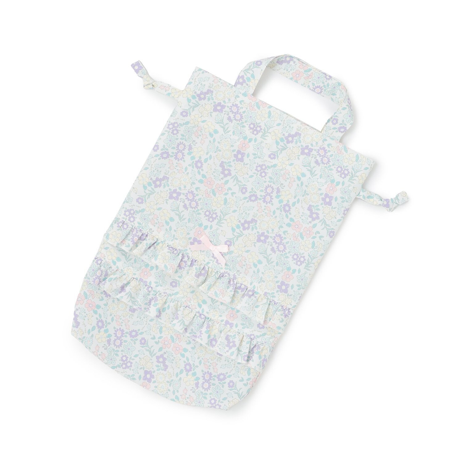 【スクール対応】【撥水・防汚・耐久・UV】リボン付きフリルシューズバック