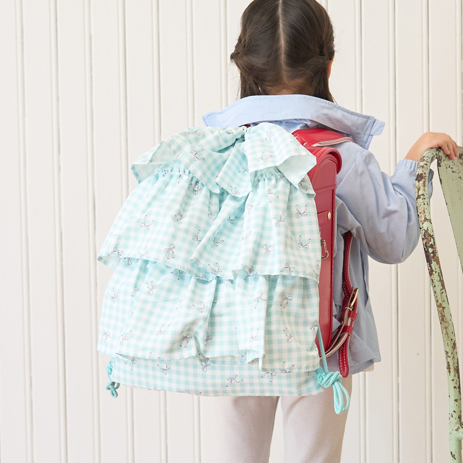 【スクール対応】【撥水・防汚・耐久・UV】フリルらくらくナップ