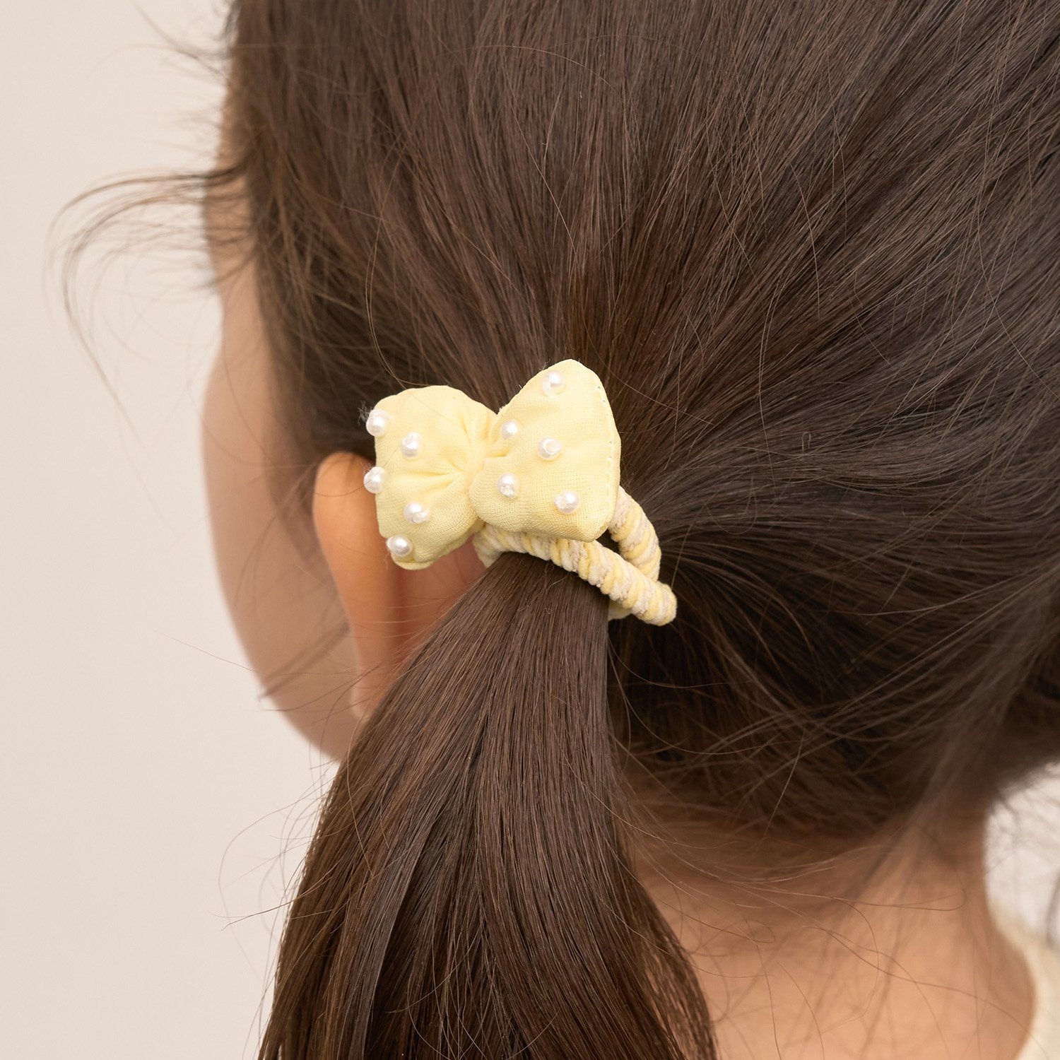 ぷっくりリボンヘアゴム(2コセット)