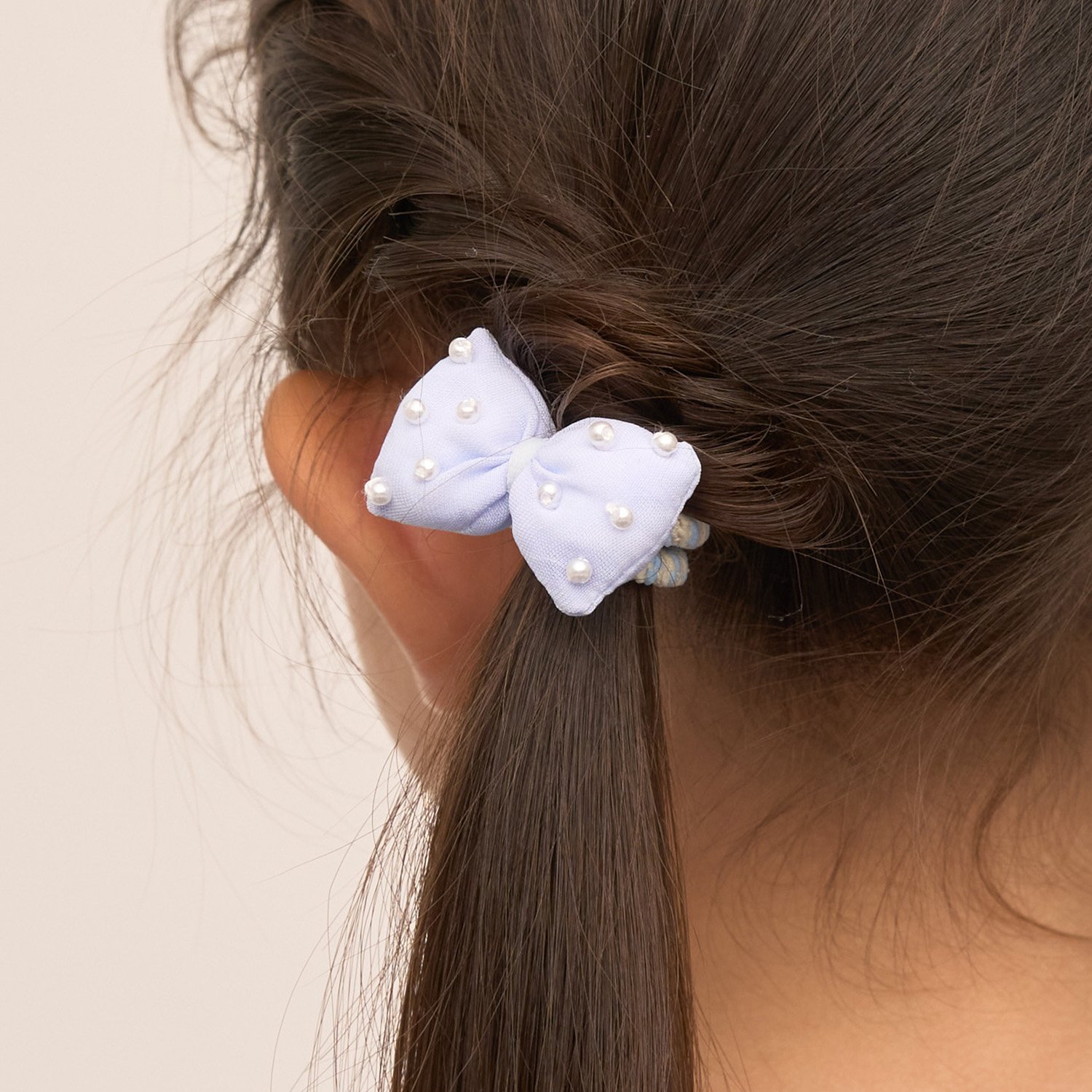 ぷっくりリボンヘアゴム(2コセット)