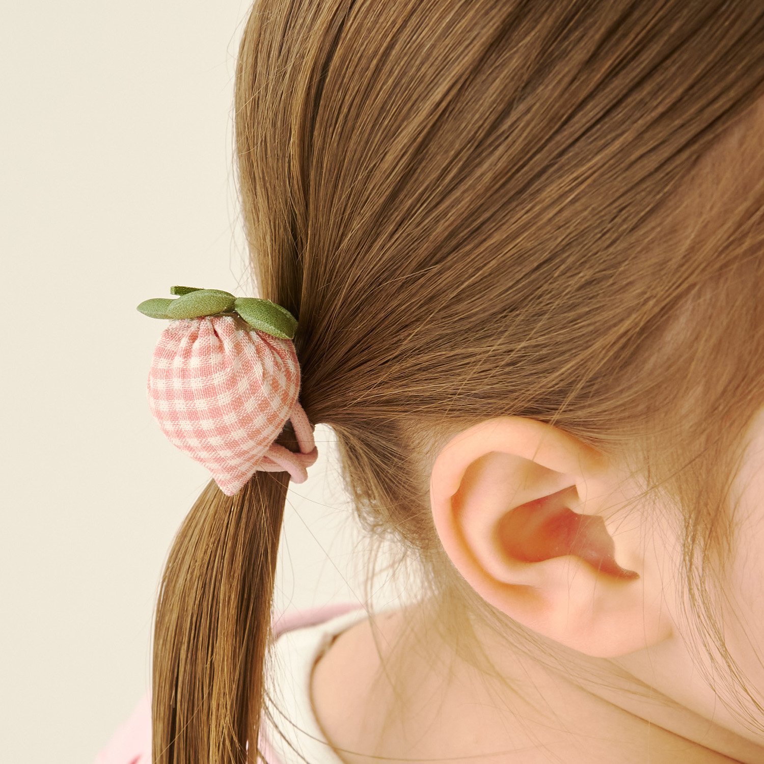 ぷっくりいちごヘアゴム(2コセット)