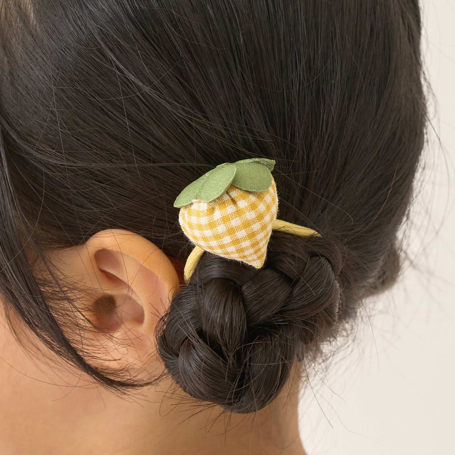 ぷっくりいちごヘアゴム(2コセット)