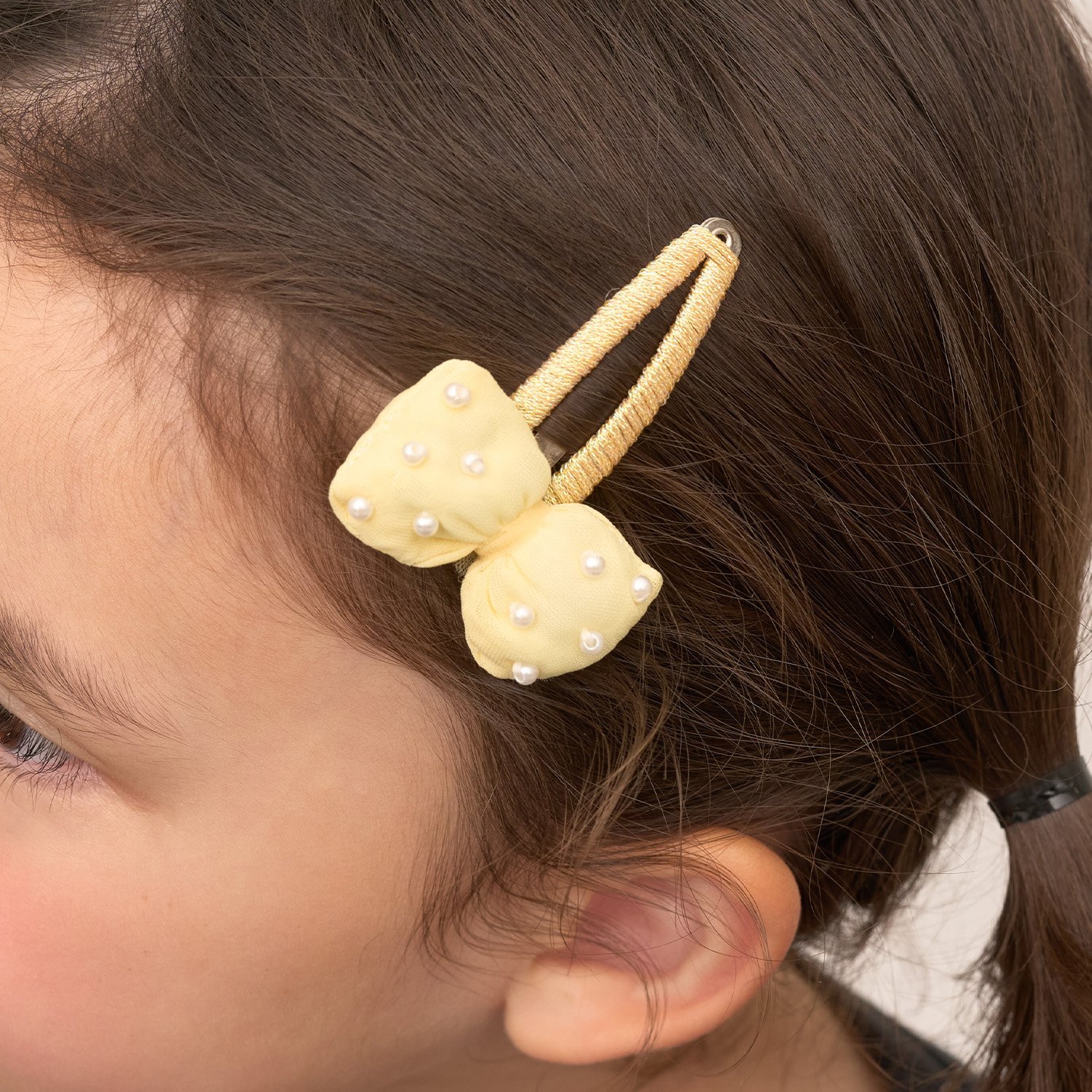 ぷっくりリボンヘアクリップ'(2コセット)