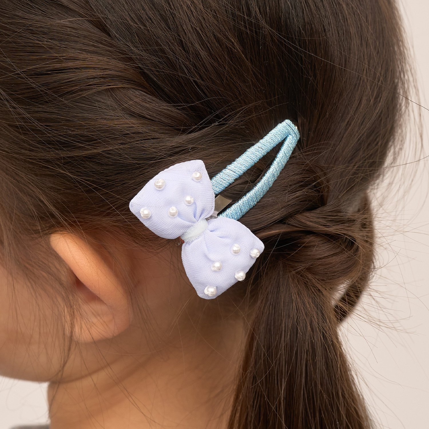 ぷっくりリボンヘアクリップ'(2コセット)