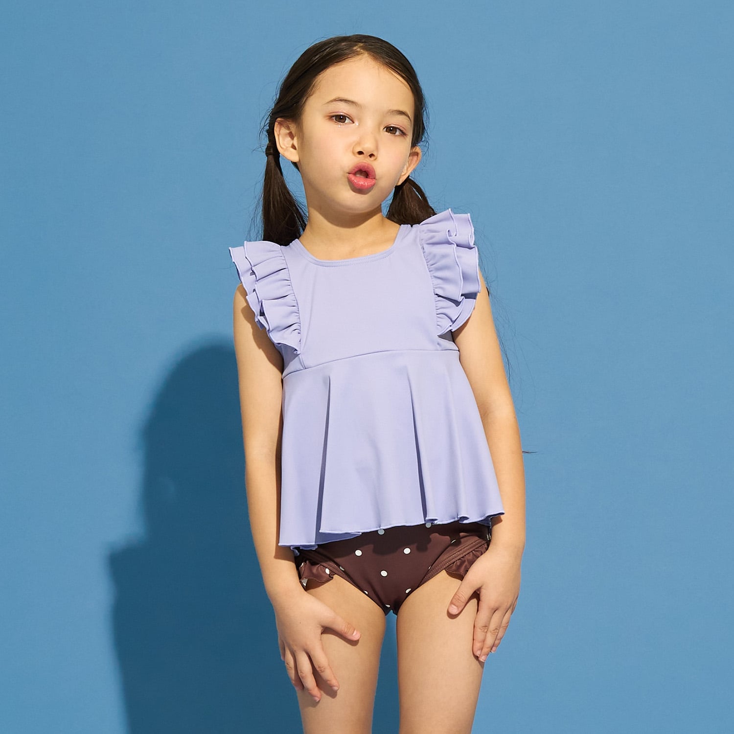 【SWIM】【UVカット】カラバリ豊富セパレート水着（スクール対応あり)