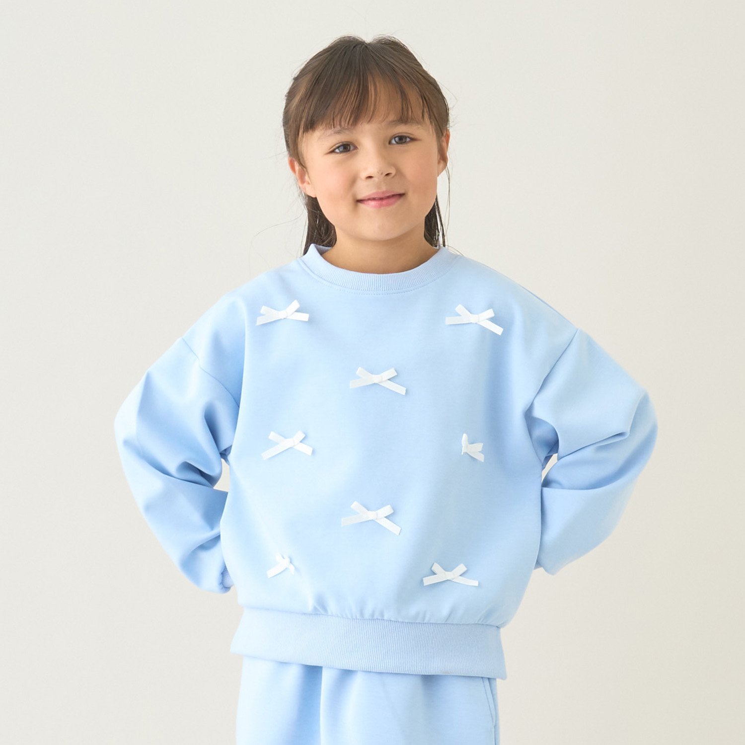 【スクール対応】【パフスウェット】リボンプルオーバー