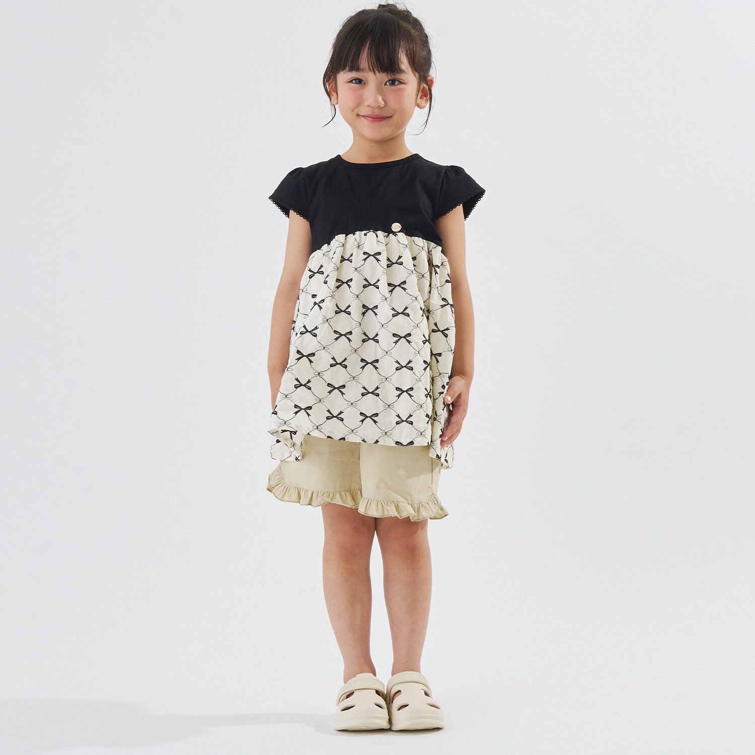 【予約/6月下旬～7月上旬入荷予定】ベーシック裾フリルショートパンツ