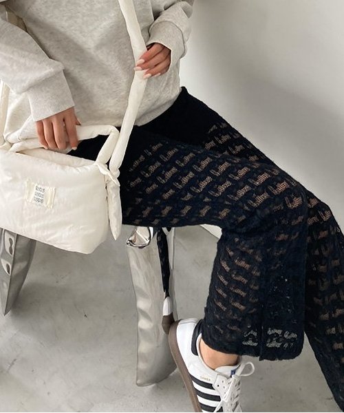 レースフレアパンツ