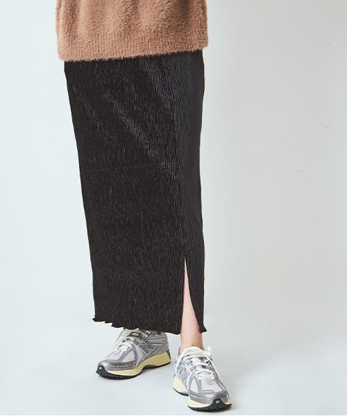 ベロアプリーツスカート