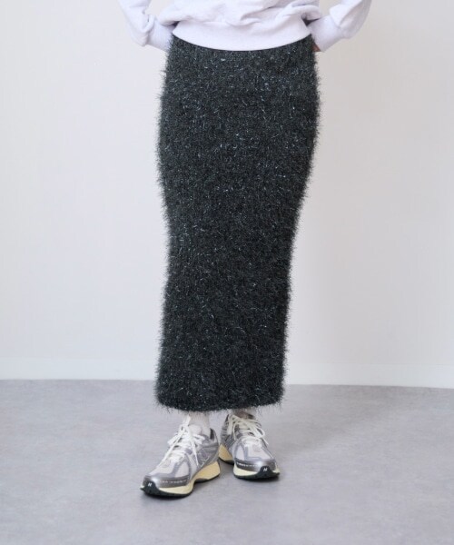 フリンジニットスカート