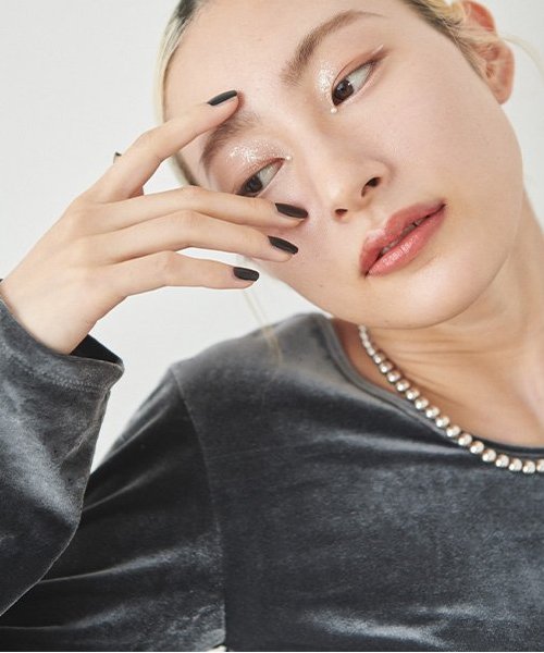 ベロアスパンコールプルオーバー