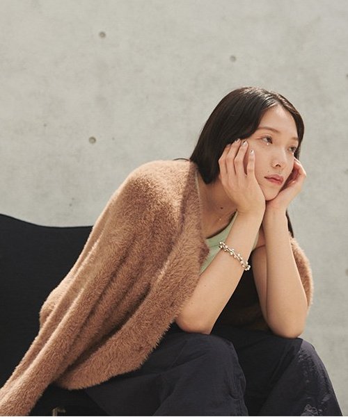 シャギーニュアンスカーディガン