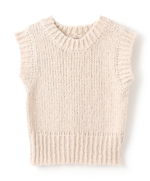 ショートニットベスト