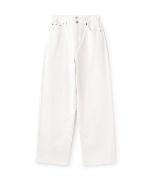 デニムワイドテーパードパンツ