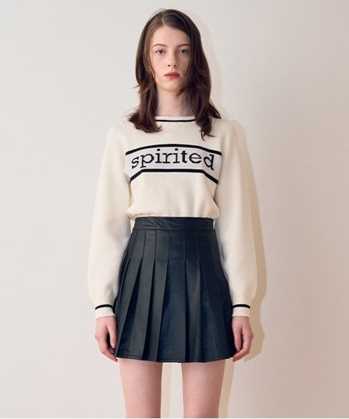 合皮プリーツスカート【韓国ファッション】