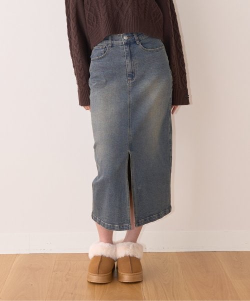 デニムロングスカート【韓国ファッション】