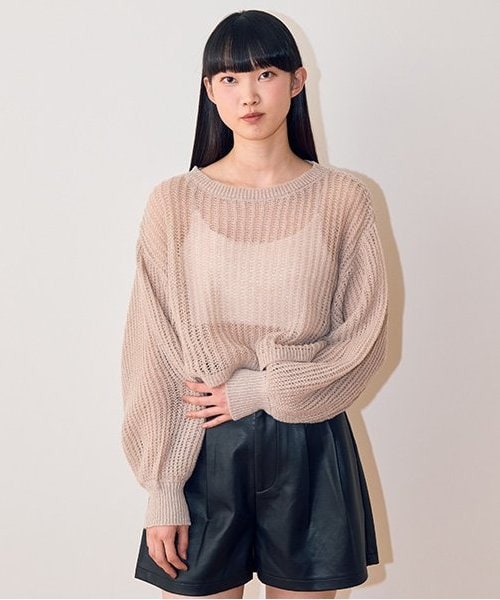 メッシュニット【韓国ファッション】