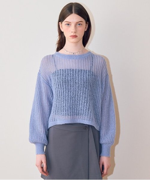 メッシュニット【韓国ファッション】