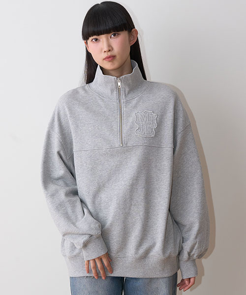 ハーフZIPプルオーバー【韓国ファッション】