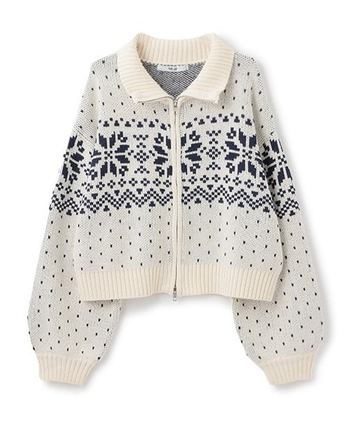 ノルディックZIPニット【韓国ファッション】