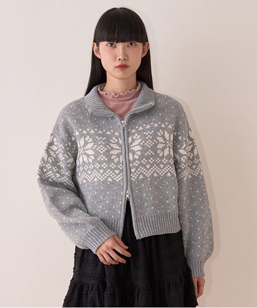 ノルディックZIPニット【韓国ファッション】