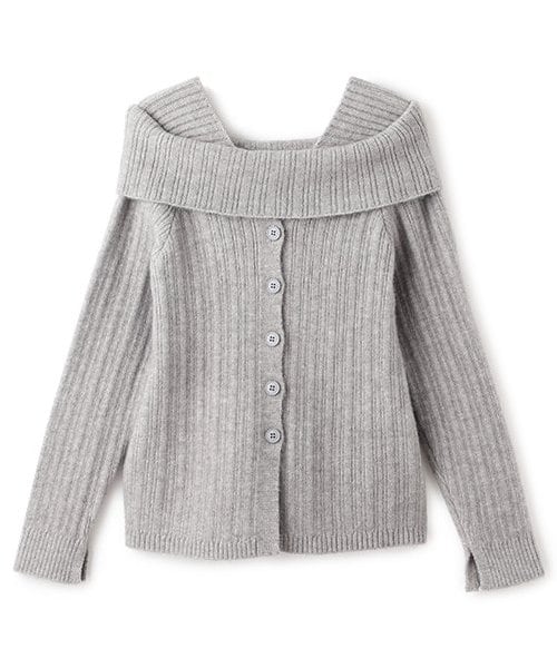 オフショルレイヤードニット【韓国ファッション】