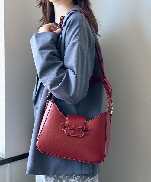 リボン2WAYショルダー【韓国ファッション】
