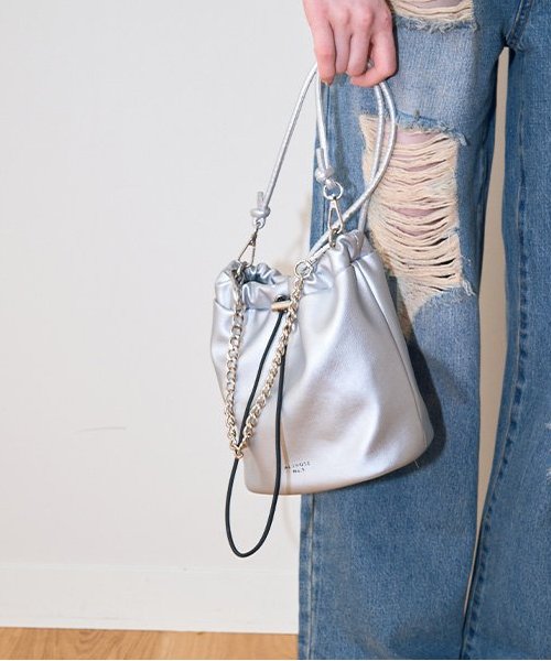 2WAY巾着ショルダー【韓国ファッション】