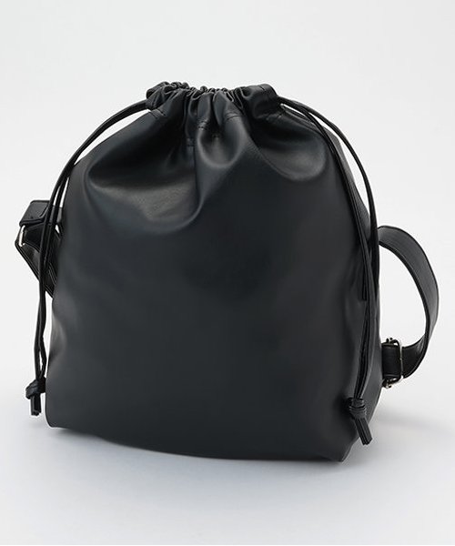 合皮巾着ショルダー【韓国ファッション】