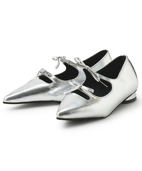 ダブルリボンパンプス【韓国ファッション】