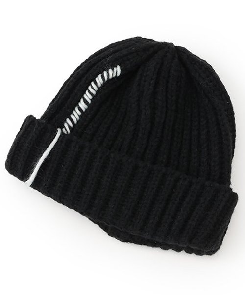ステッチラインニット帽【韓国ファッション】