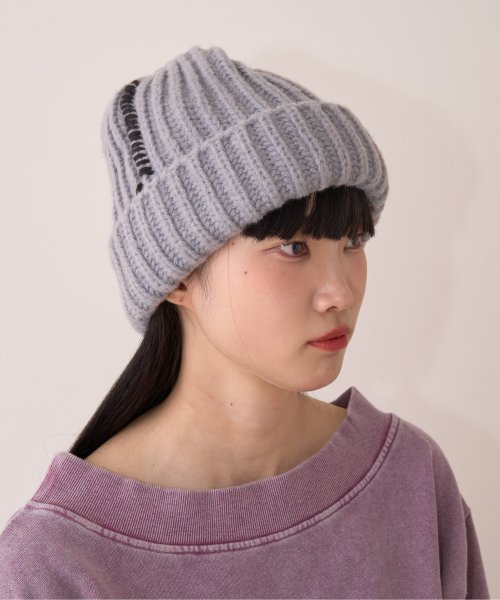 アンゴラビーニー　韓国ブランド　ホワイト　MUSINSA ANGORA 2WAY KNIT/アンゴラツーウェイニット（ニット/セーター