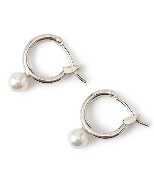 リングパールピアス【韓国ファッション】