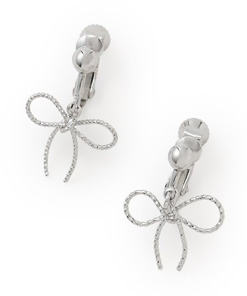 リボンイヤリング【韓国ファッション】