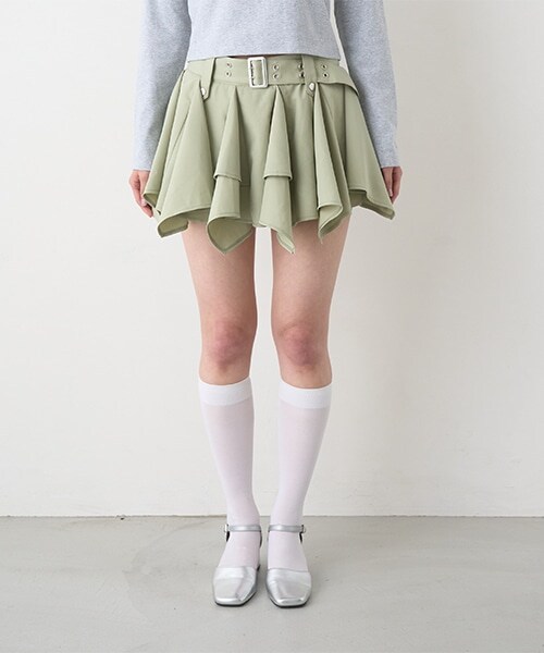 ヘムベルトミニスカート【韓国ファッション】