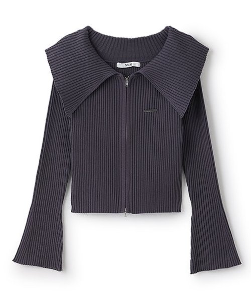 セーラーカラーZIPニット【韓国ファッション】