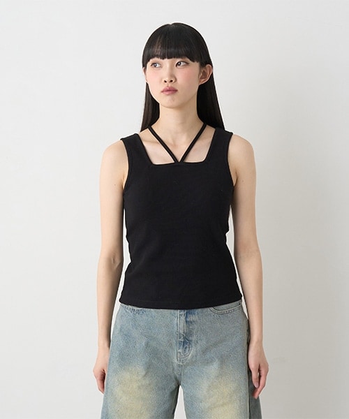 クロスホルタータンク【韓国ファッション】