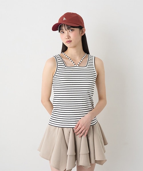 クロスホルタータンク【韓国ファッション】