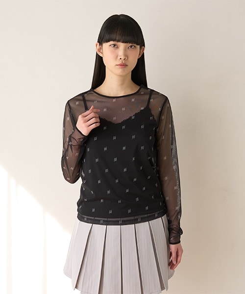 モノグラムシアーインナー【韓国ファッション】