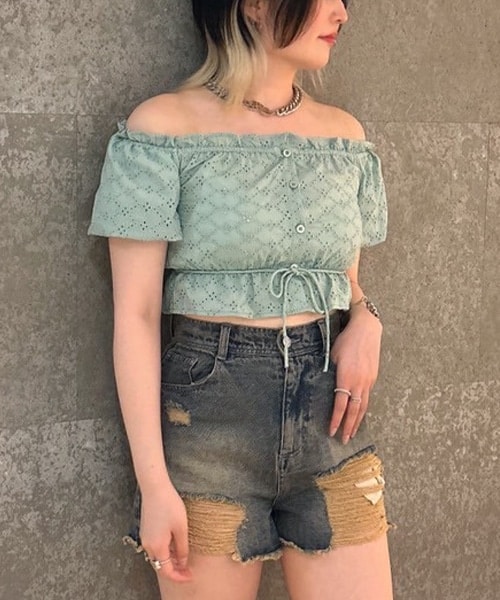 バルーンスリーブブラウス【韓国ファッション】