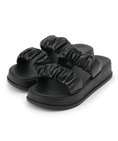 ギャザーバンドサンダル【韓国ファッション】