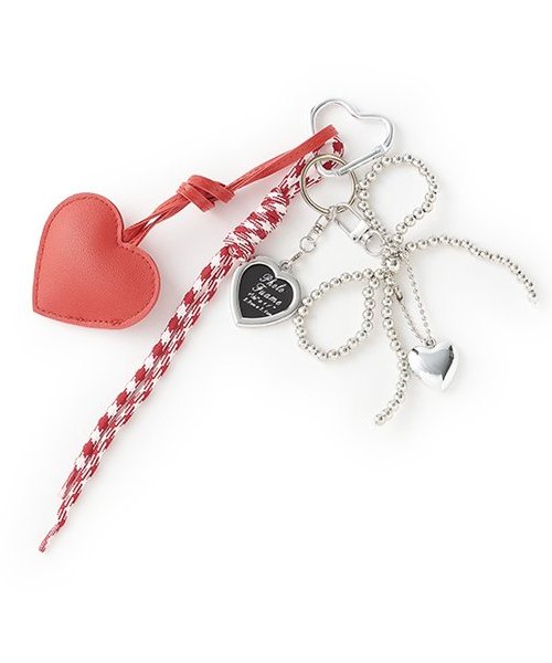 レザーハートチャーム【韓国ファッション】