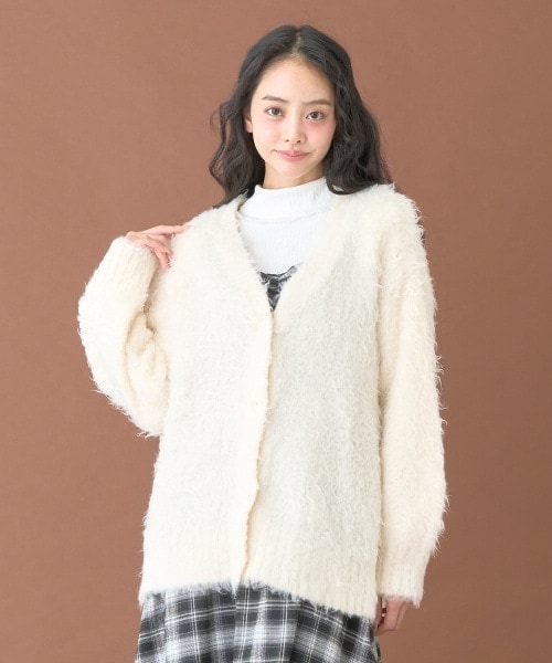 起毛ニットカーディガン【韓国ファッション】